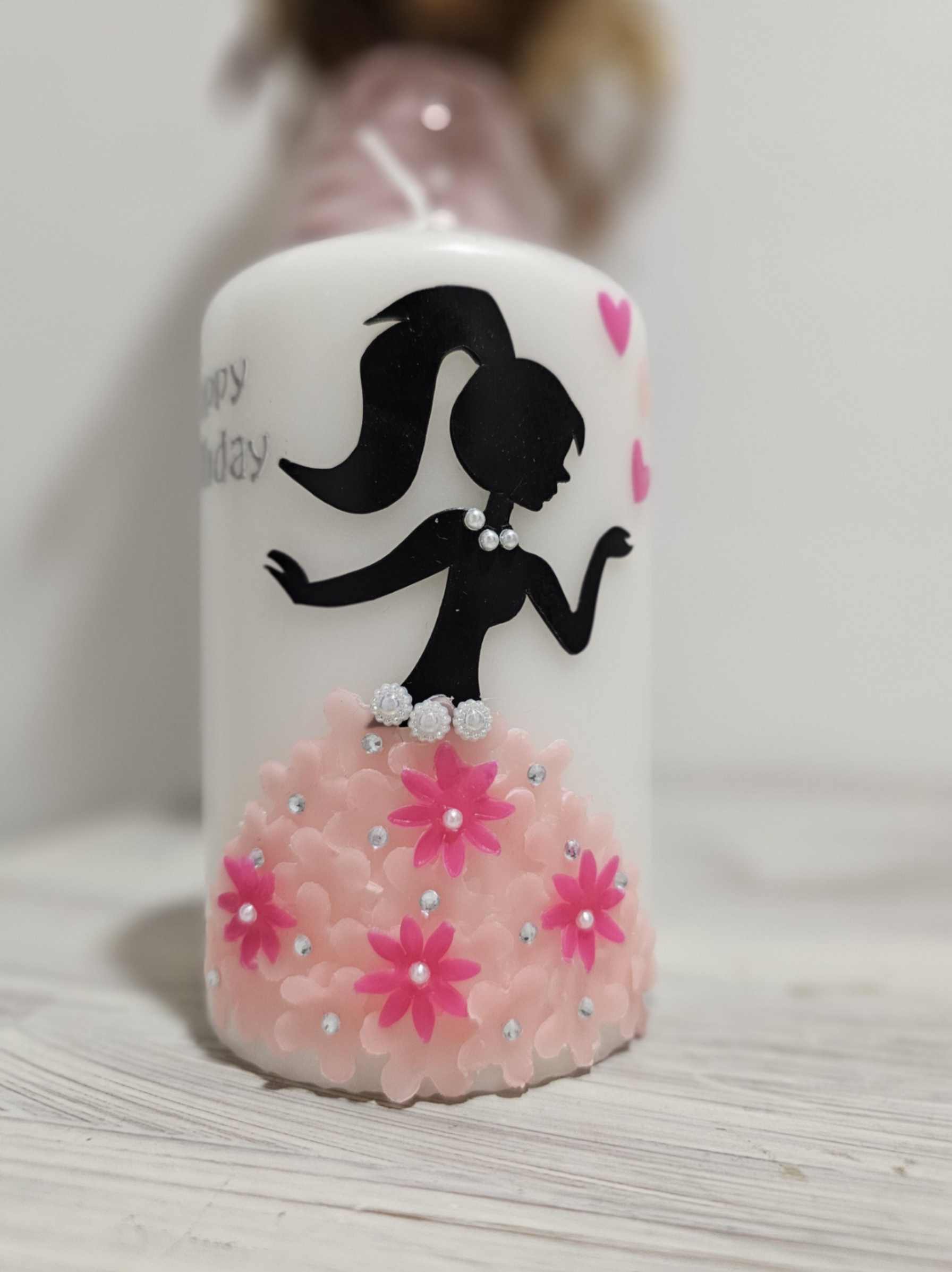 Geburtstagskerze Blumenmädchen