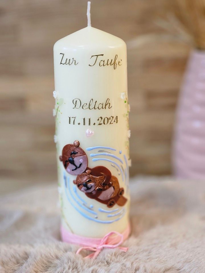 Taufkerze Otterliebe